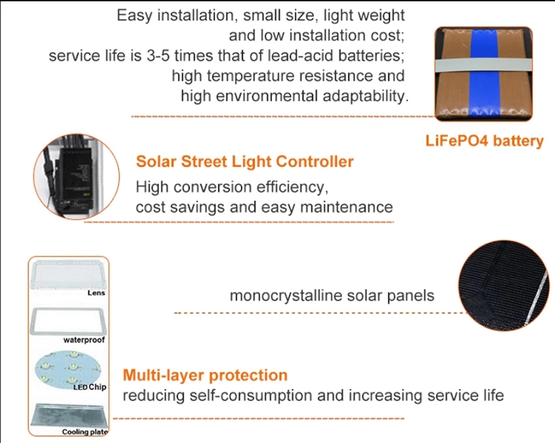 All in One Integrated Outdoor Solar LED Street Garden Home Light Camera Motion Sensor 20W 30W 40W 60W 80W 100W 150W 200W 300W